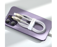 Baseus Kabel CADH000002 Lightning - USB-C PD 20W 480Mb/s 1m - biały - 1502165 - zdjęcie 3